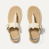The T–Strap Sandal - Cream Puff