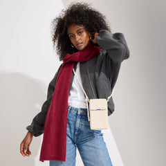 The Phone Crossbody - White Sand